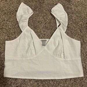 a new day White Crop Top
